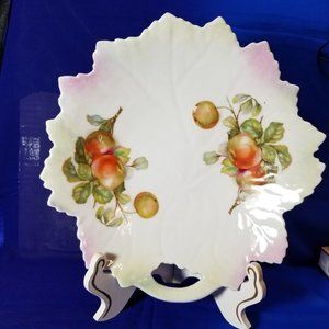 Vintage German Porcelain Shallow Bowl with Cut out Handle